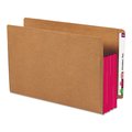 Smead Pocket Folder End Tab, 3.5" Expansion, Red, PK10, Size: Legal 74686